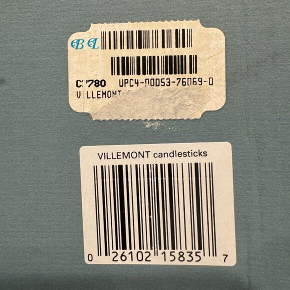 NIB JG Durand Villemont Crystal Candlesticks – Set of 2 - Picture 6 of 6